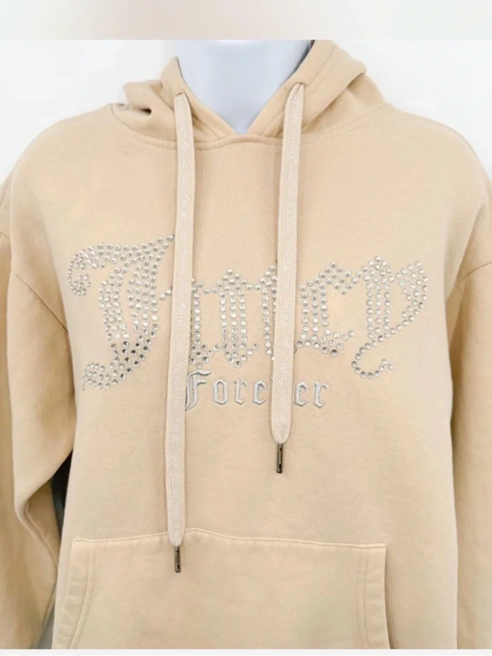 Juicy Couture Tan Crystal Logo Hoodie - Women - Picture 3 of 6